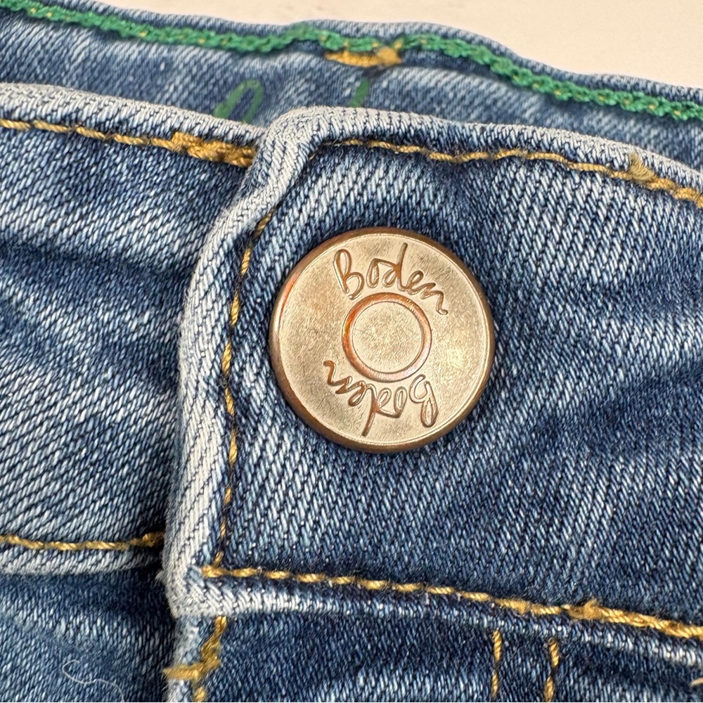 BODEN | Kids Unisex Adventure-flex Blue 4-Way Stretch Cotton Denim Shorts Sz 8Y - Picture 3 of 10